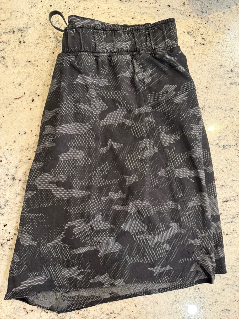 Lululemon Men's Black & Gray Camo Shorts